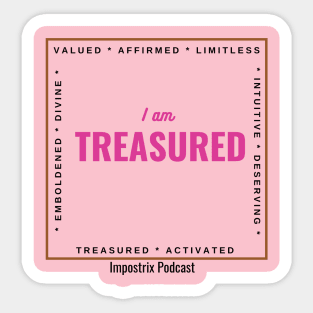 I am Treasured Sticker